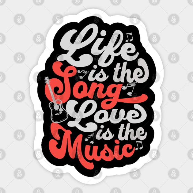 Life And Love Groovy Sticker by TEENIE DESIGN